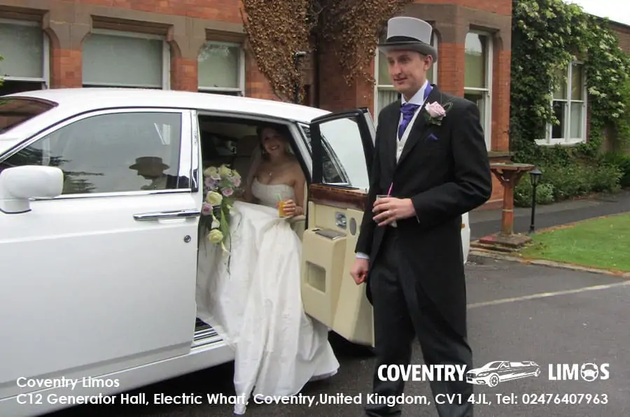 Rolls Royce Phantom Coventry Church Wedding